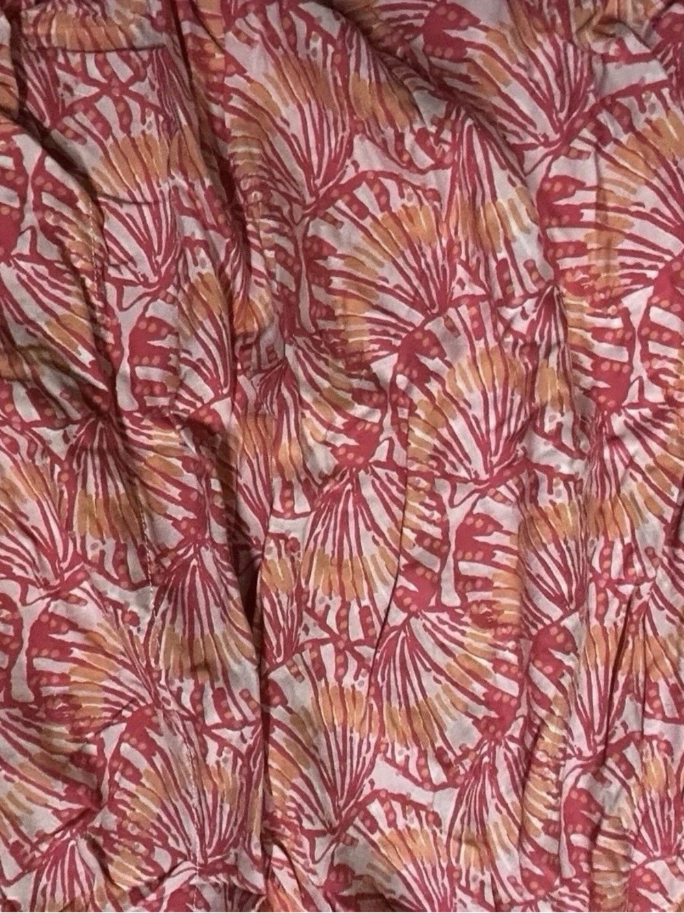 Women’s Vineyard Vines Pink Orange Seashell Dress Size XS Preppy - Picture 2 of 4